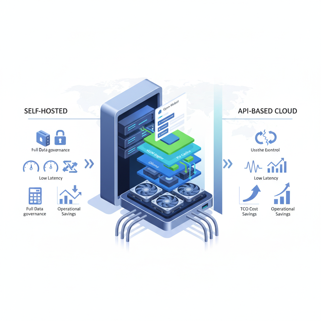 GPU 서버 한 대로 LLM 셀프호스팅 시작하기: Ollama·vLLM·Open WebUI 구축과 TCO로 보는 API 비용 vs 운영비