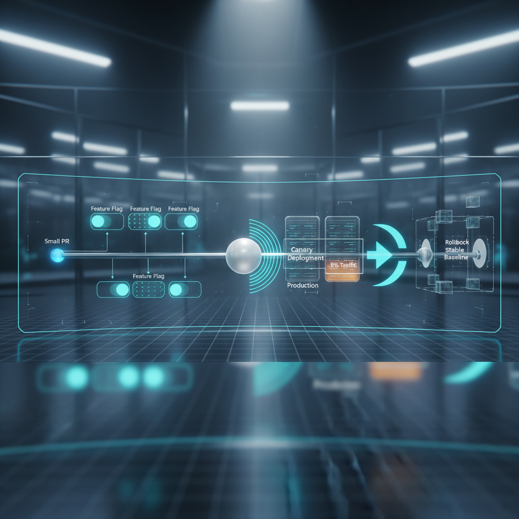 변경 단위 축소와 점진 배포 전략 이미지