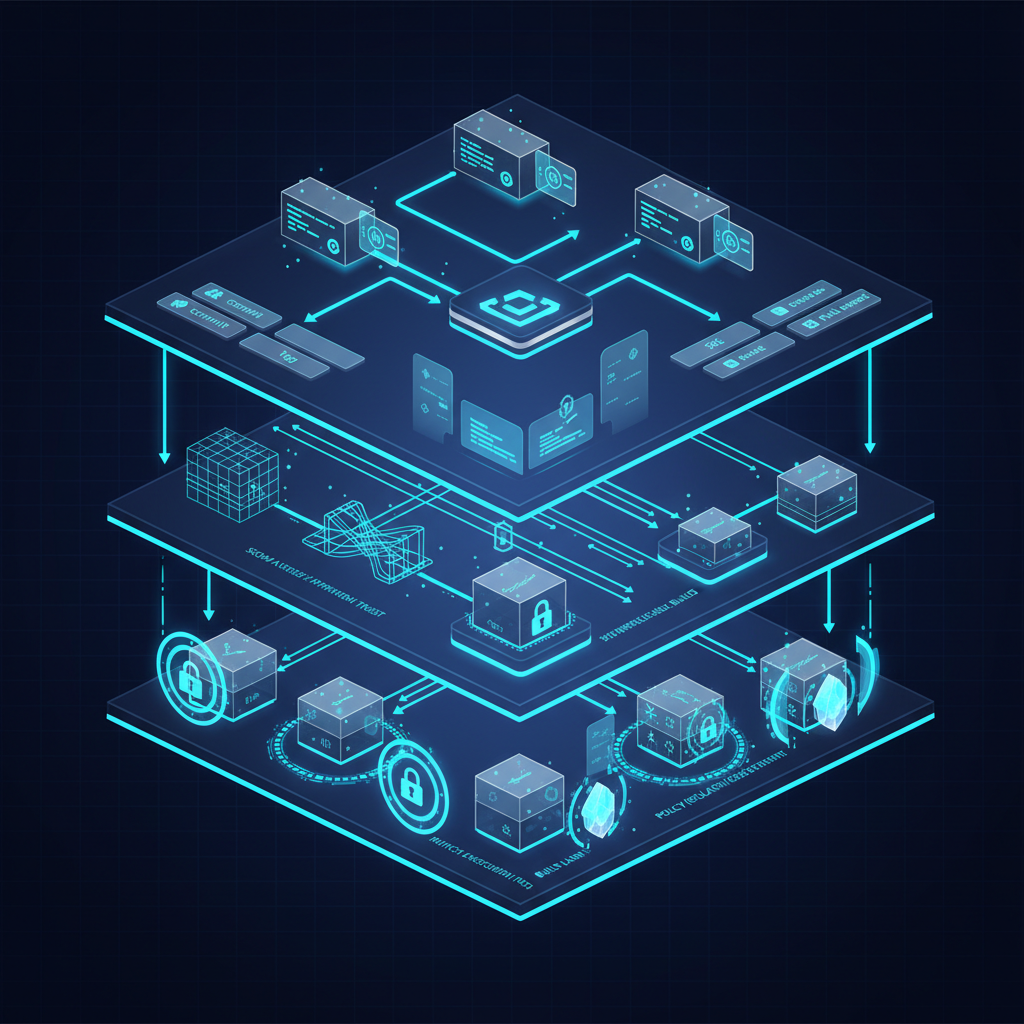 디지털 신뢰 인프라 3층 구조 전체 아키텍처 이미지