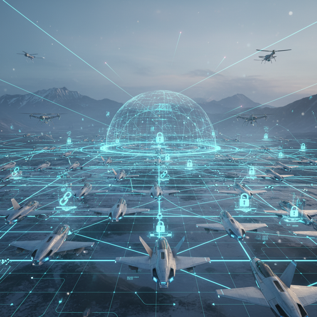 대표 이미지: 2026 국방 예산 확대와 AI 드론 유무인 복합체계의 통합 네트워크 전장