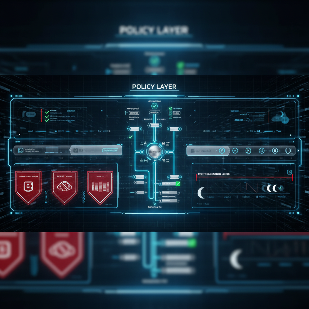 정책 레이어 정책 집행 및 질문 시각화