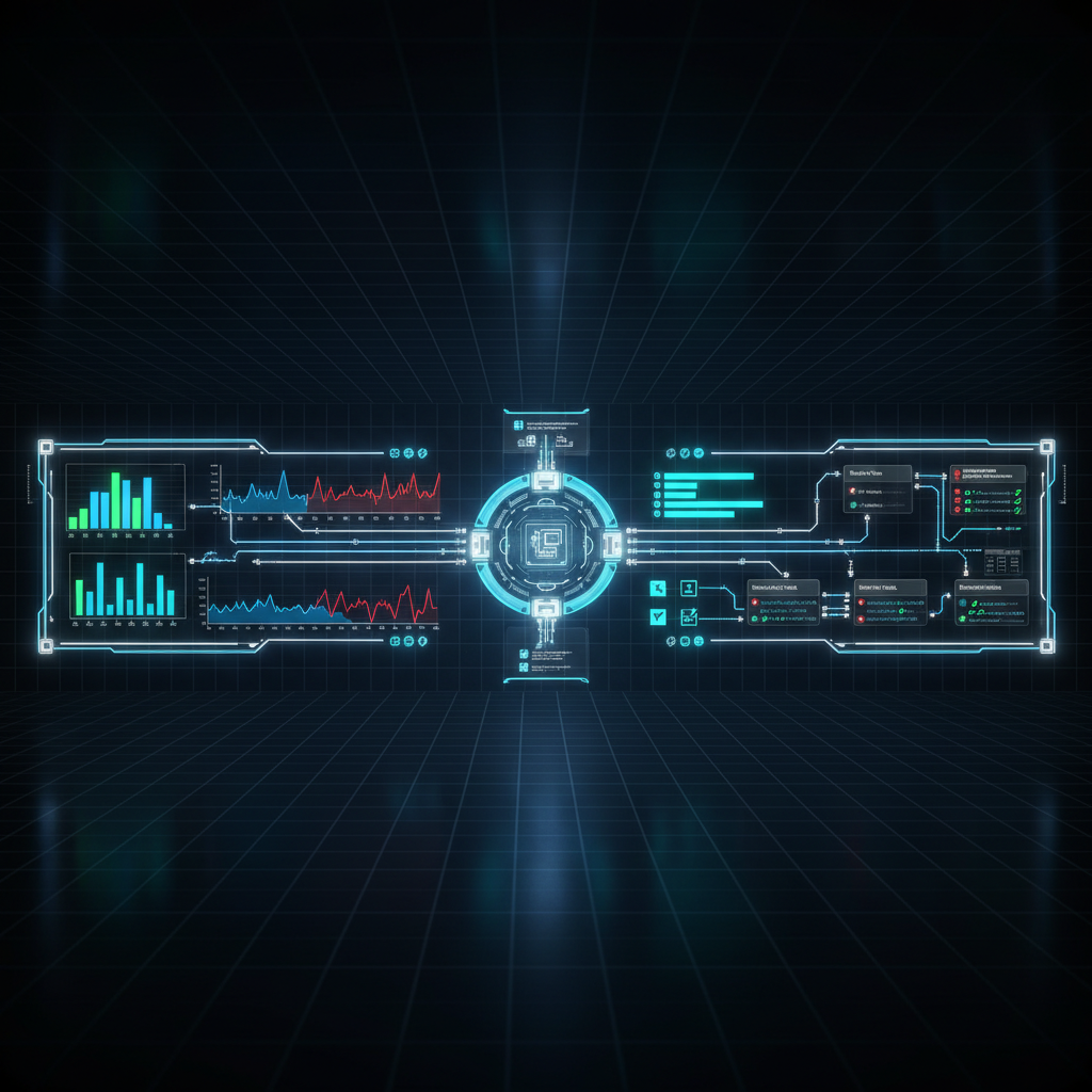 관측 레이어 전력·비용·감사 지표 연결 다이어그램