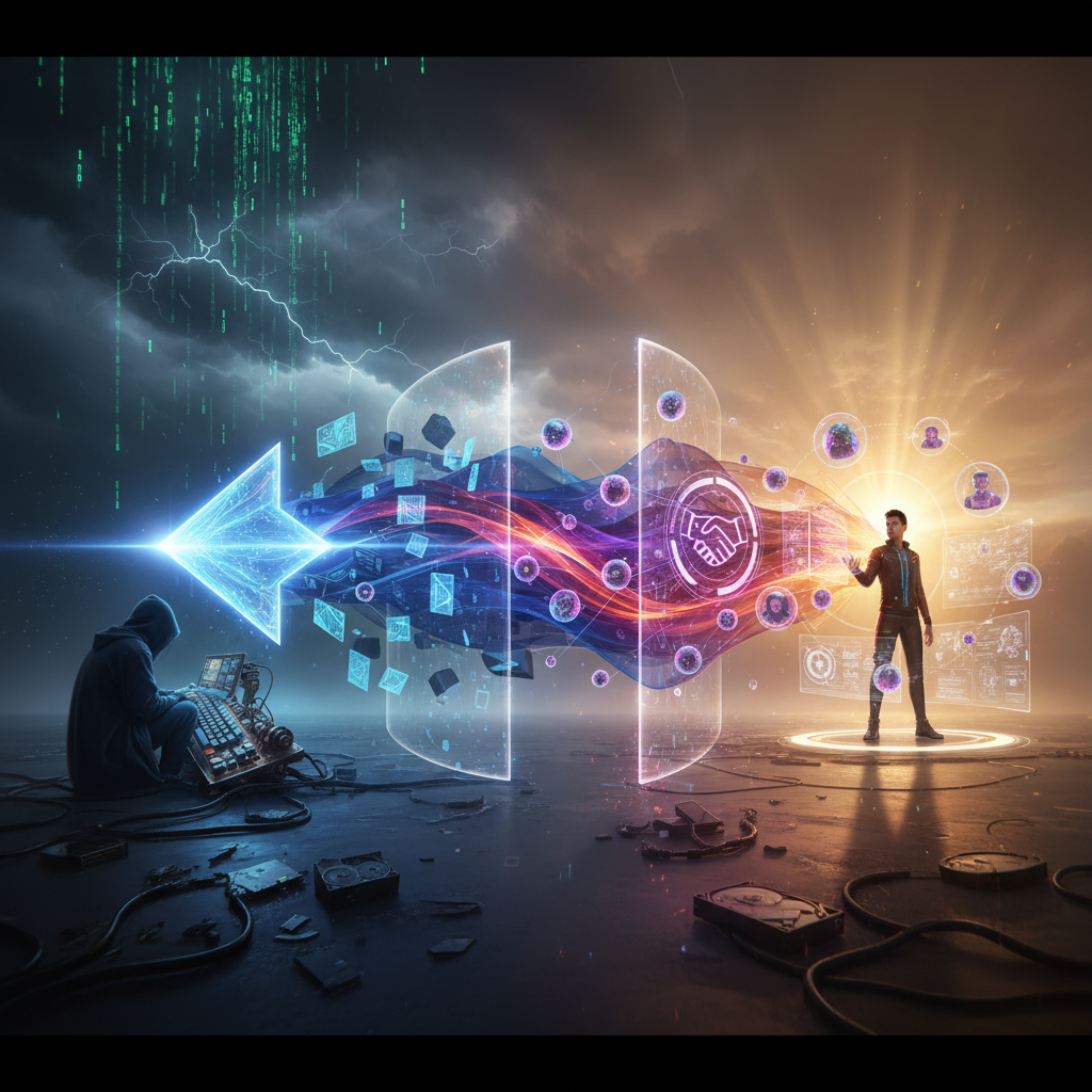 대표 이미지: AI 에이전트 시대 개발자 역할 변화 상징