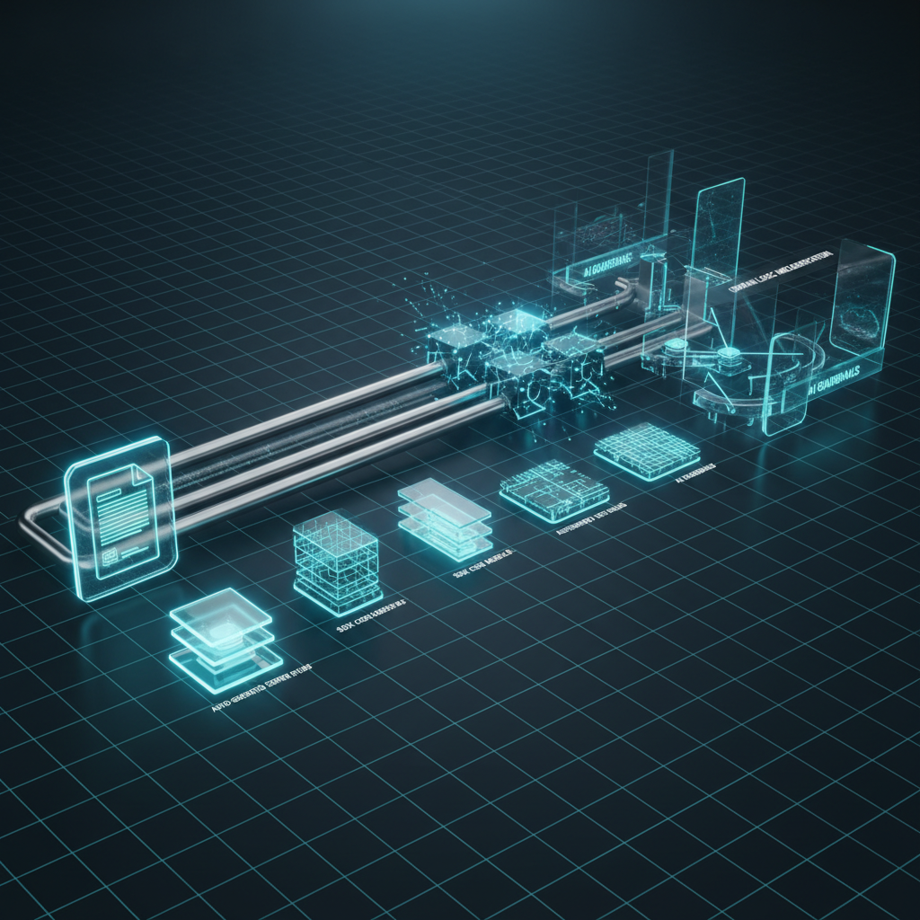 AI 기반 개발 공정 재배치 흐름도