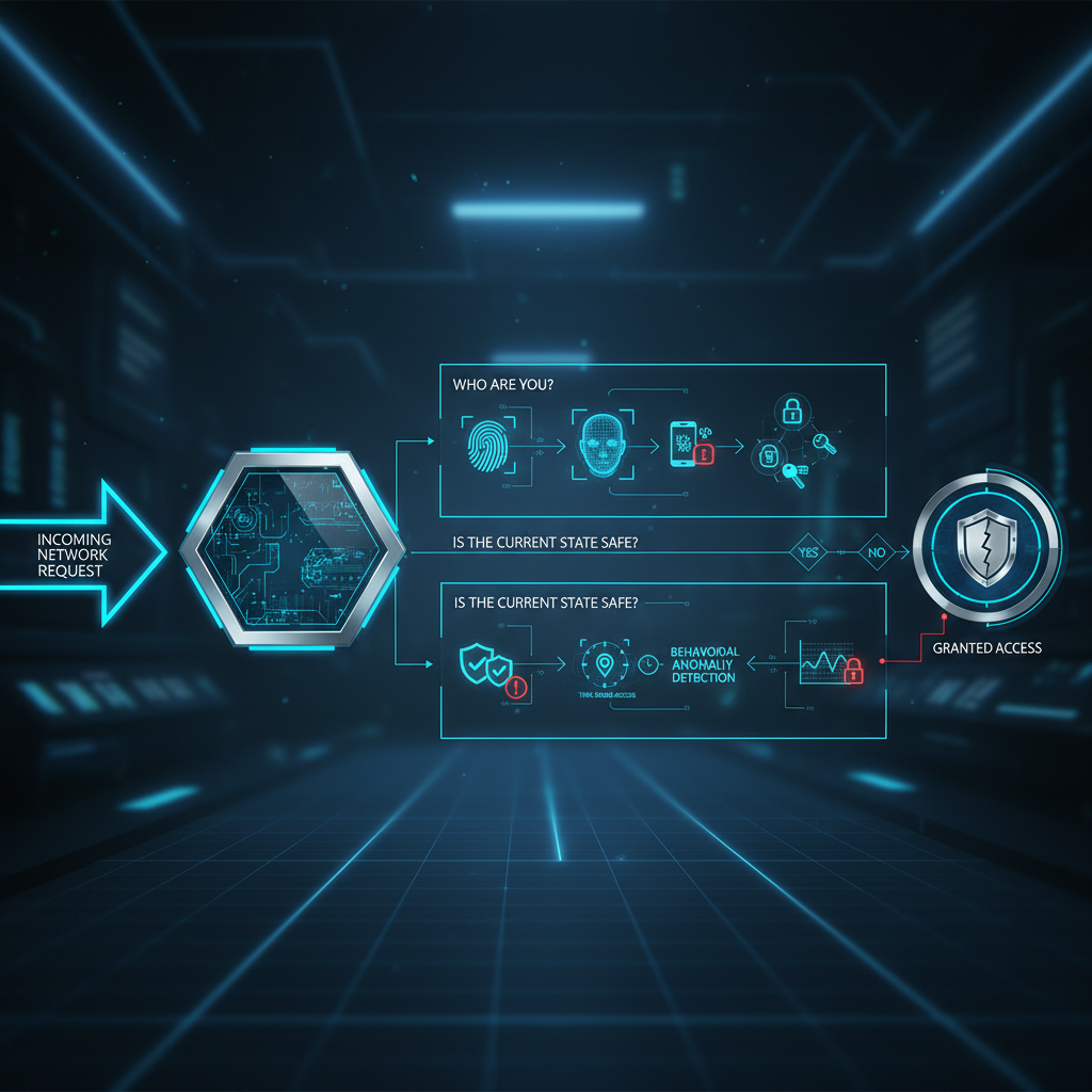 제로 트러스트 핵심 원리 다이어그램