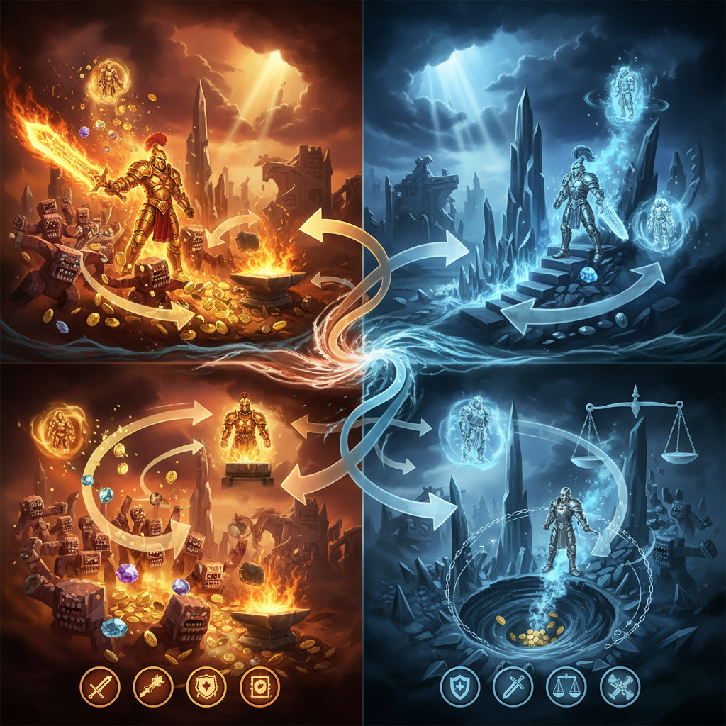 강화 루프와 균형 루프 시각화 이미지