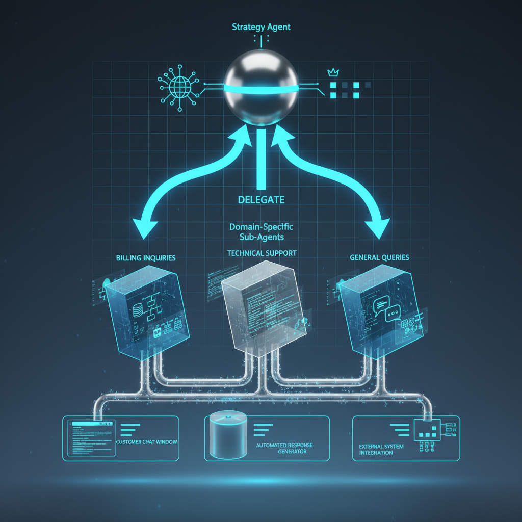 계층적 에이전트 아키텍처 다이어그램