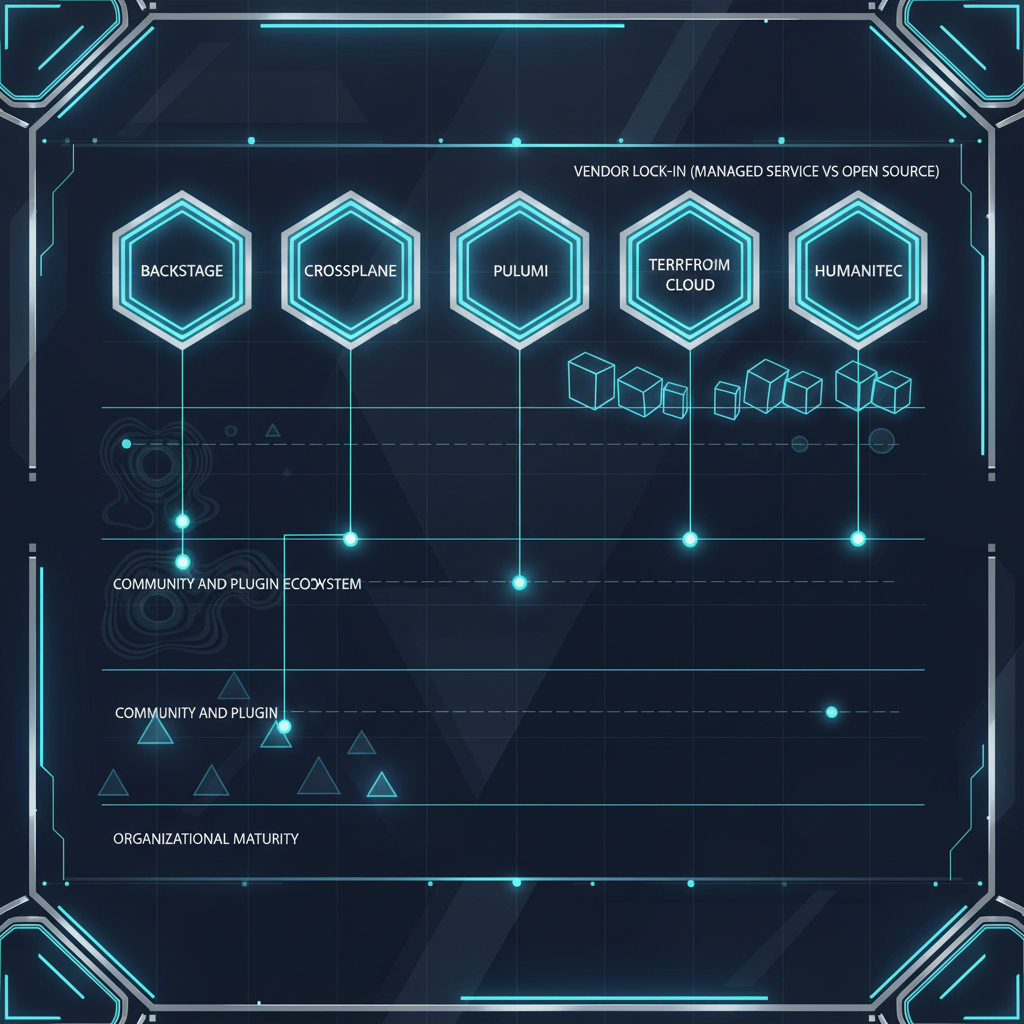 도구 선택 기준과 트레이드오프를 정리한 비교 인포그래픽