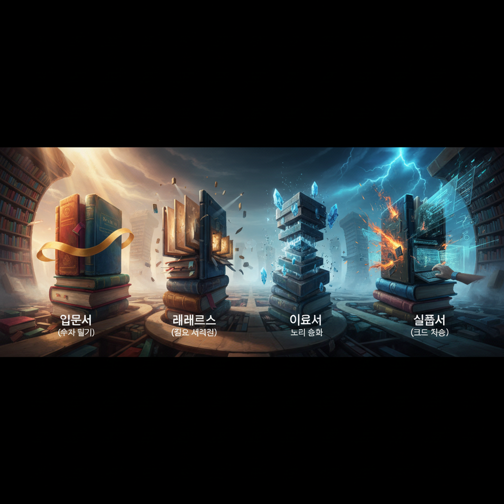 책 종류별 독서 방식 비교 차트