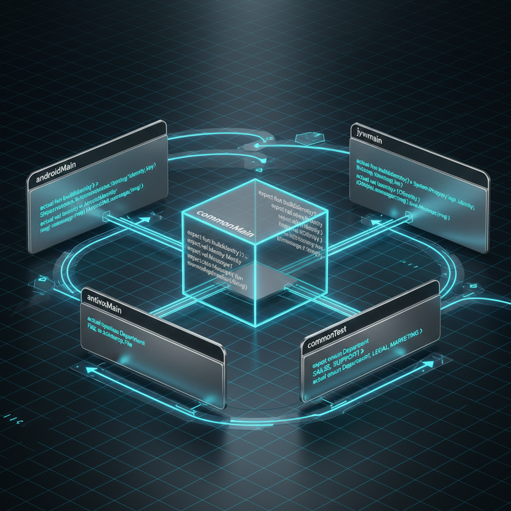 expect/actual 메커니즘 다이어그램