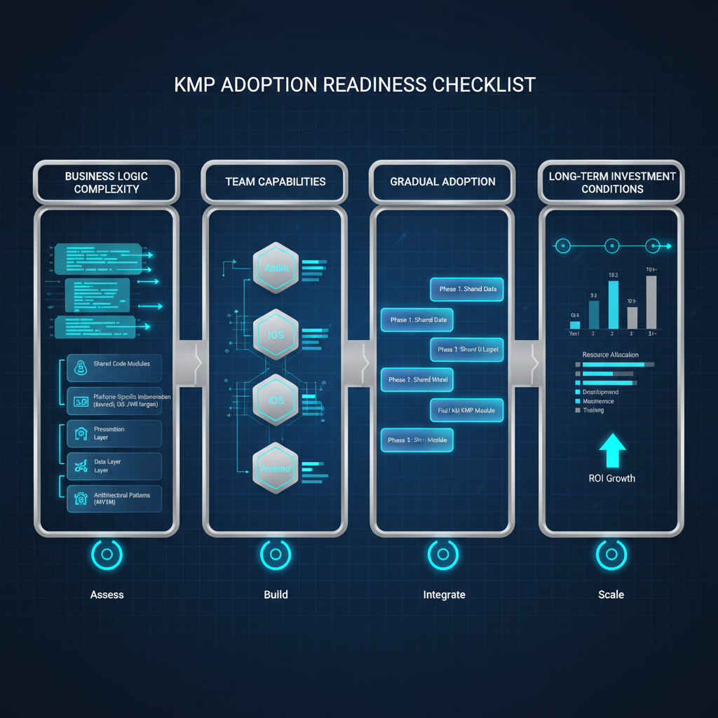 KMP 도입 조건 체크리스트 인포그래픽