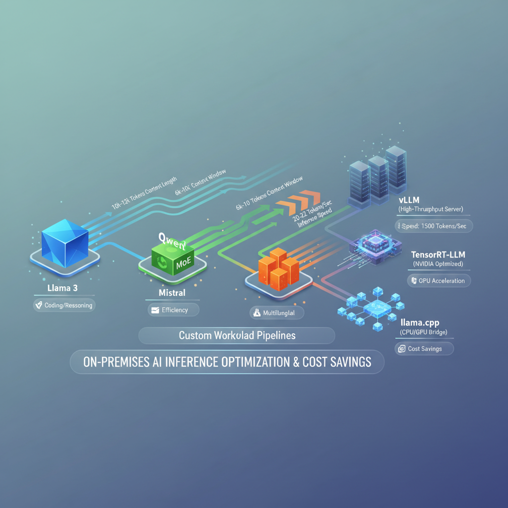 오픈소스 모델과 프레임워크 생태계 연결 다이어그램