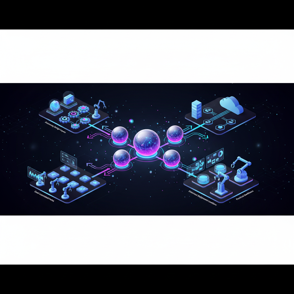 대표 이미지: 2026년 AI 에이전트 생태계의 자율적 목표 추구와 실무 도입을 상징하는 전체 아키텍처