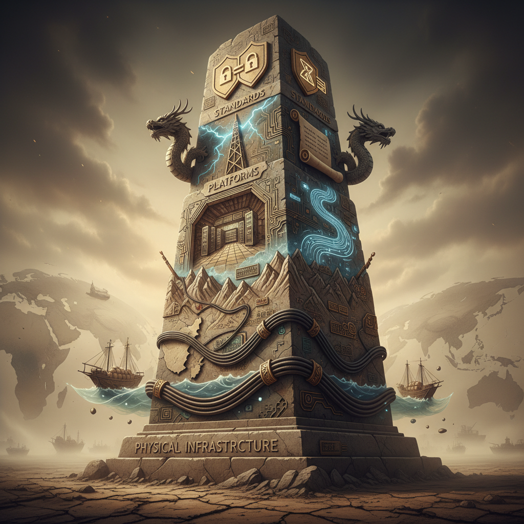 디지털 실크로드 세 층위 아키텍처 다이어그램