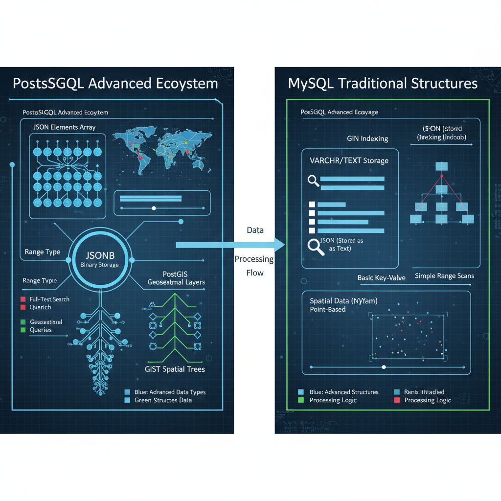 데이터 타입 지원 비교 이미지