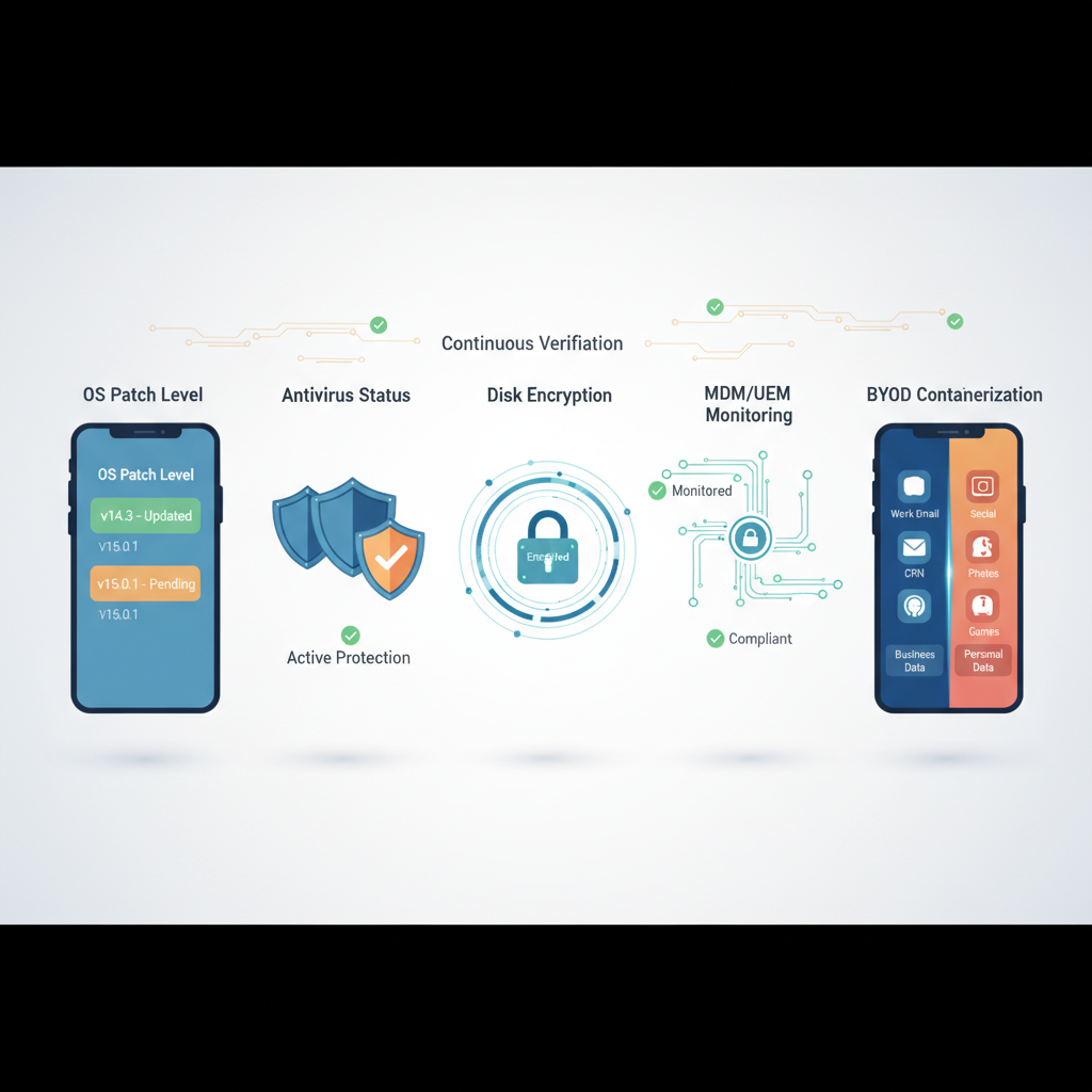엔드포인트 보안과 디바이스 신뢰성 평가 프로세스