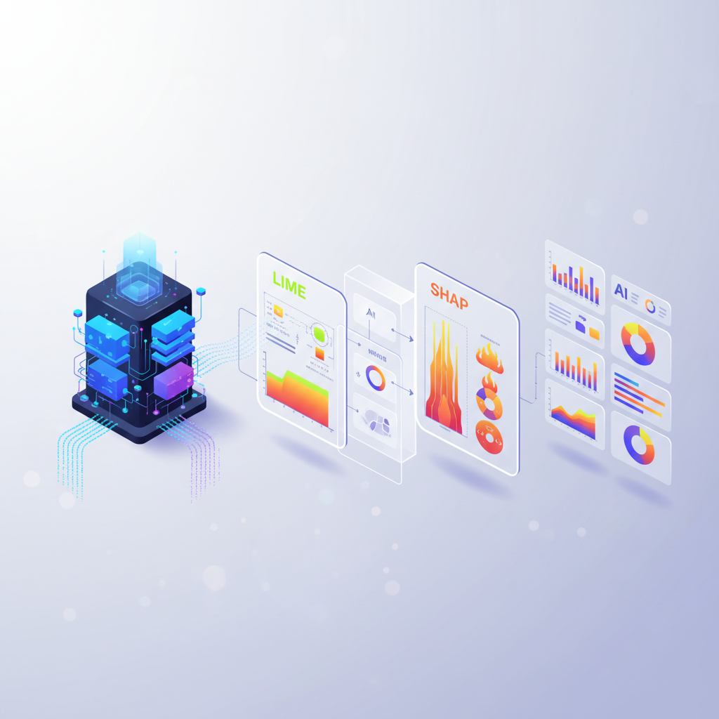 설명 가능한 AI(XAI) 기법 적용 아키텍처 다이어그램