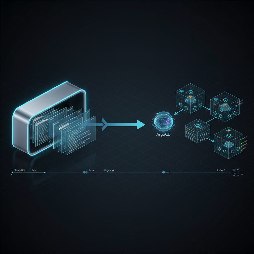 GitOps 선언적 배포 구조 이미지
