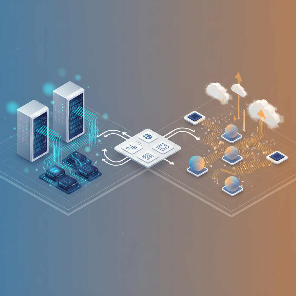 하이브리드 아키텍처 워크로드 분리 이미지