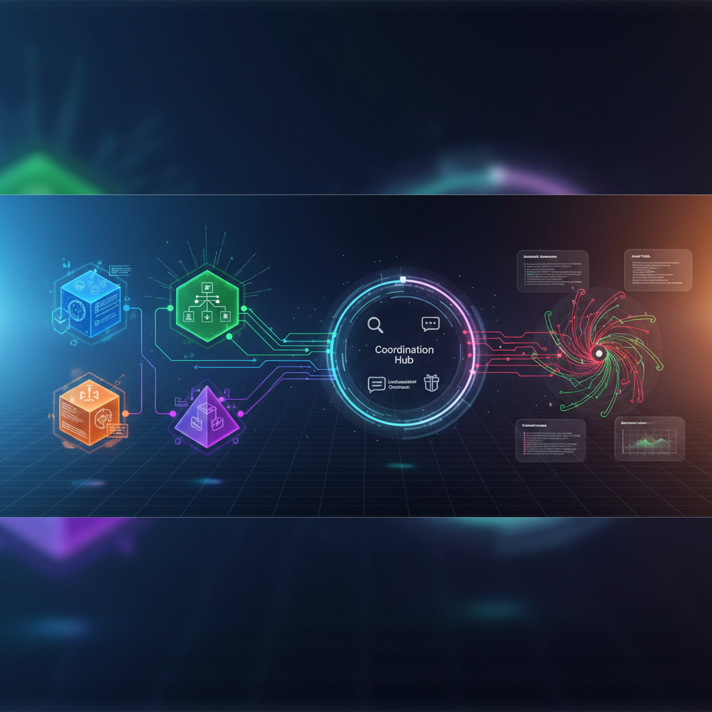 멀티 에이전트 시스템 협업 흐름 이미지