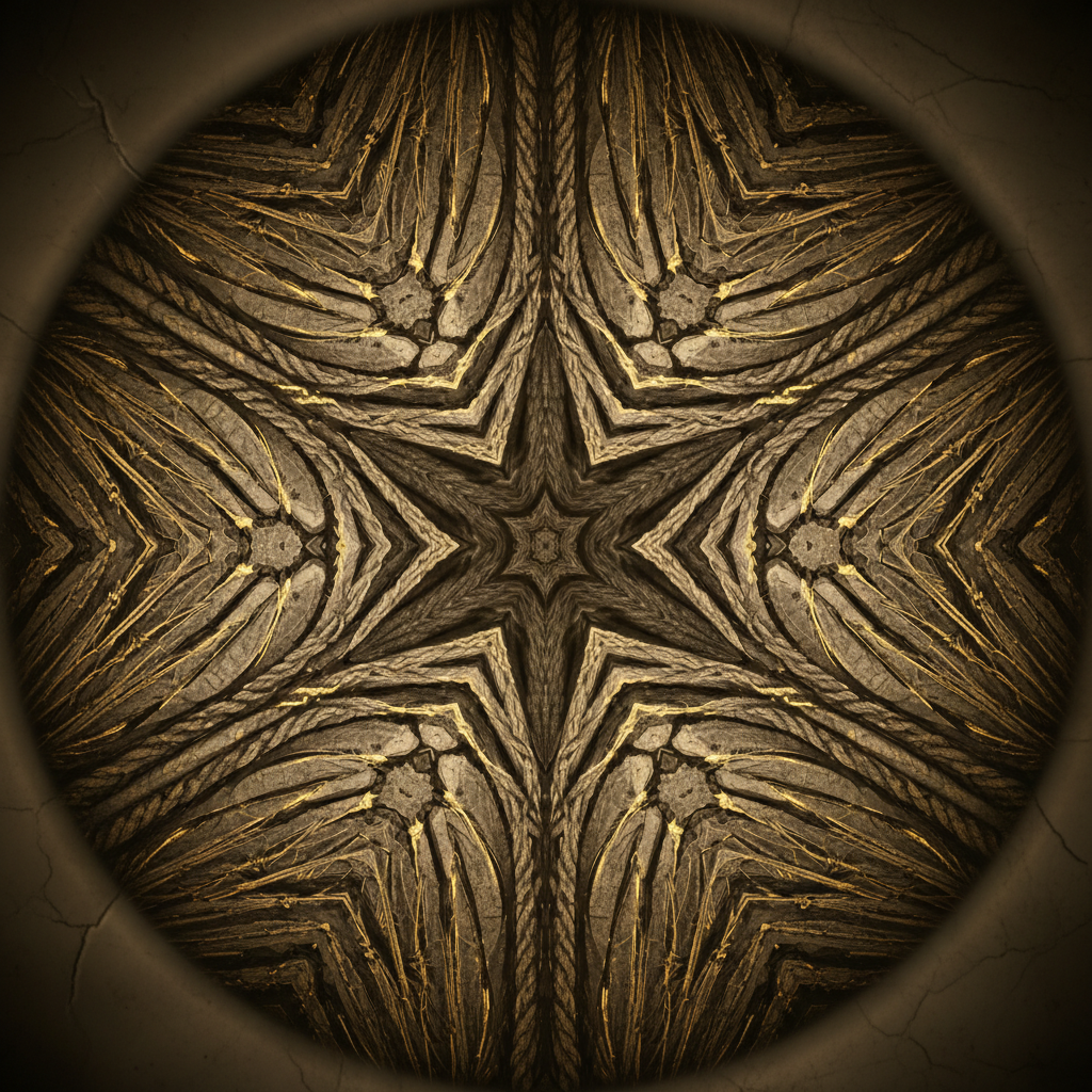 다마스쿠스 강철의 미세구조와 나노기술 요소를 확대 전자현미경 이미지로 표현