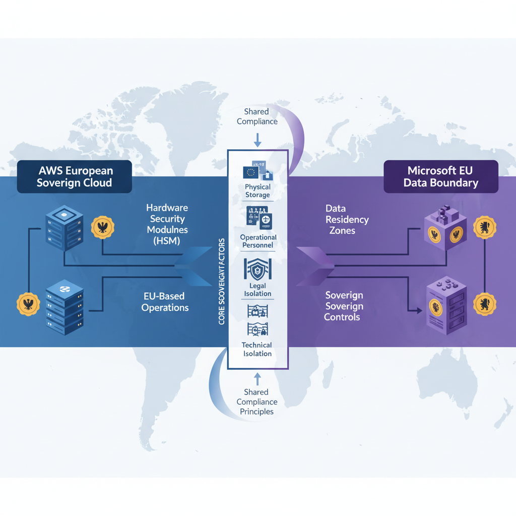 주권 클라우드 구성 요소 다이어그램 이미지