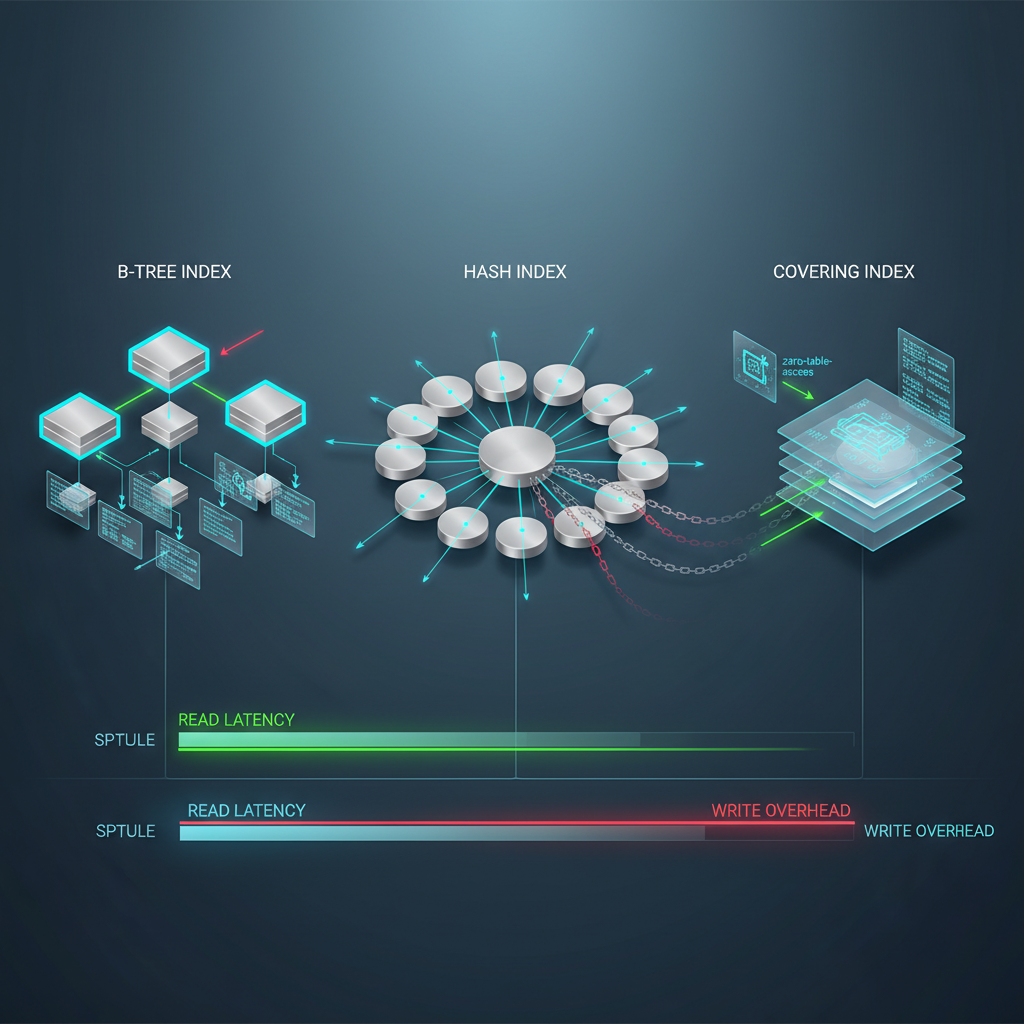 데이터베이스 인덱스 유형 다이어그램
