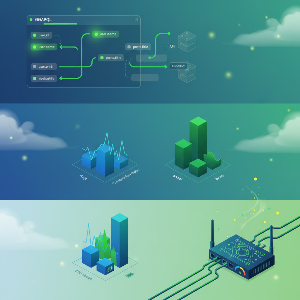 GraphQL 필드 선택과 Gzip vs Brotli 압축 비교를 통한 네트워크 전송 에너지 절감