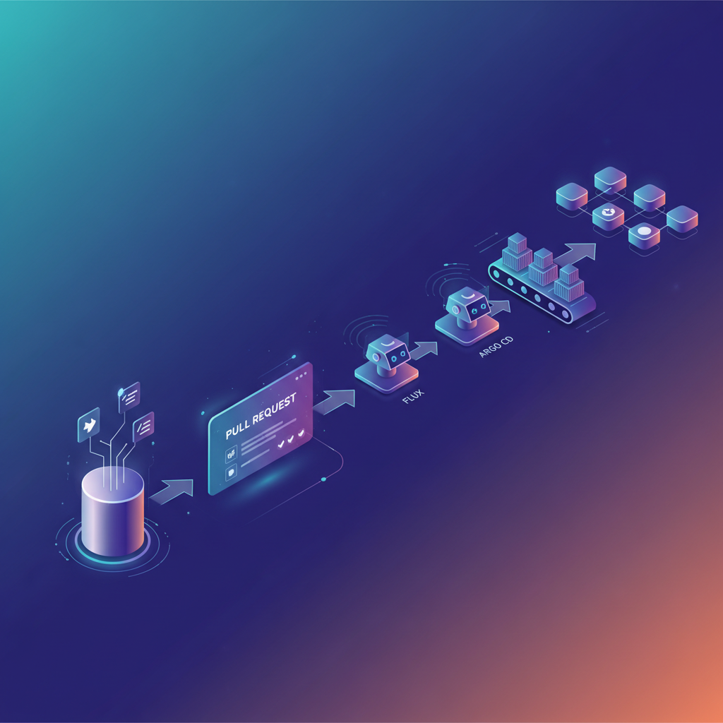 GitOps 워크플로우와 단일 진실 원천 구현 이미지
